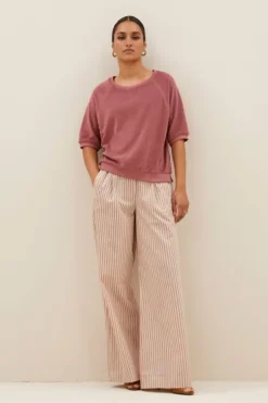 By bar Tops & Shirts*neva slub top | bright plum