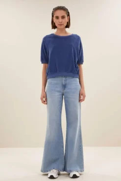 By bar Tops & Shirts*neva slub top | estate blue