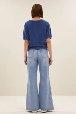 By bar Tops & Shirts*neva slub top | estate blue