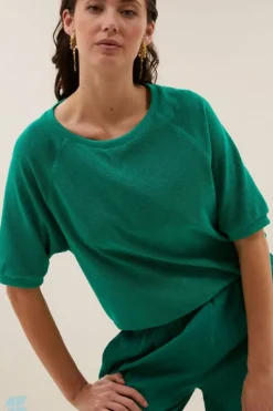 By bar Tops & Shirts*neva slub top | green lake