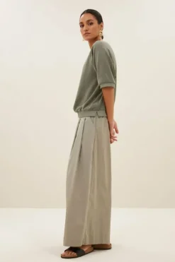 By bar Tops & Shirts*neva slub top | mulled basil