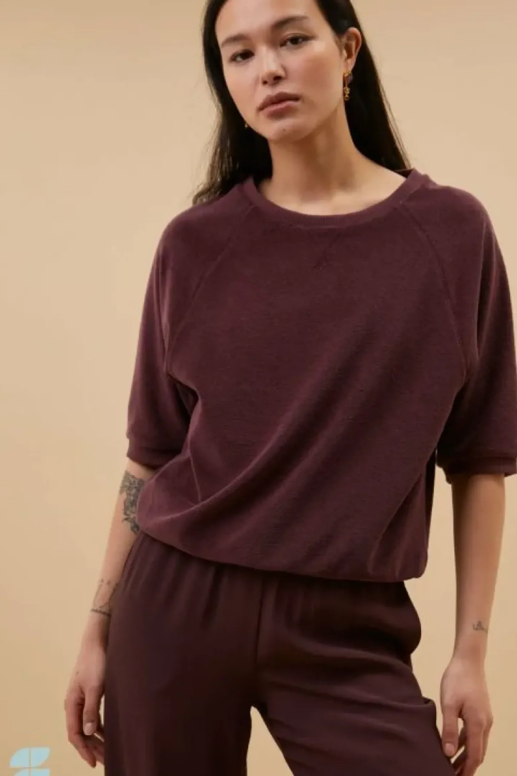 By bar Tops & Shirts*neva slub top | pecan