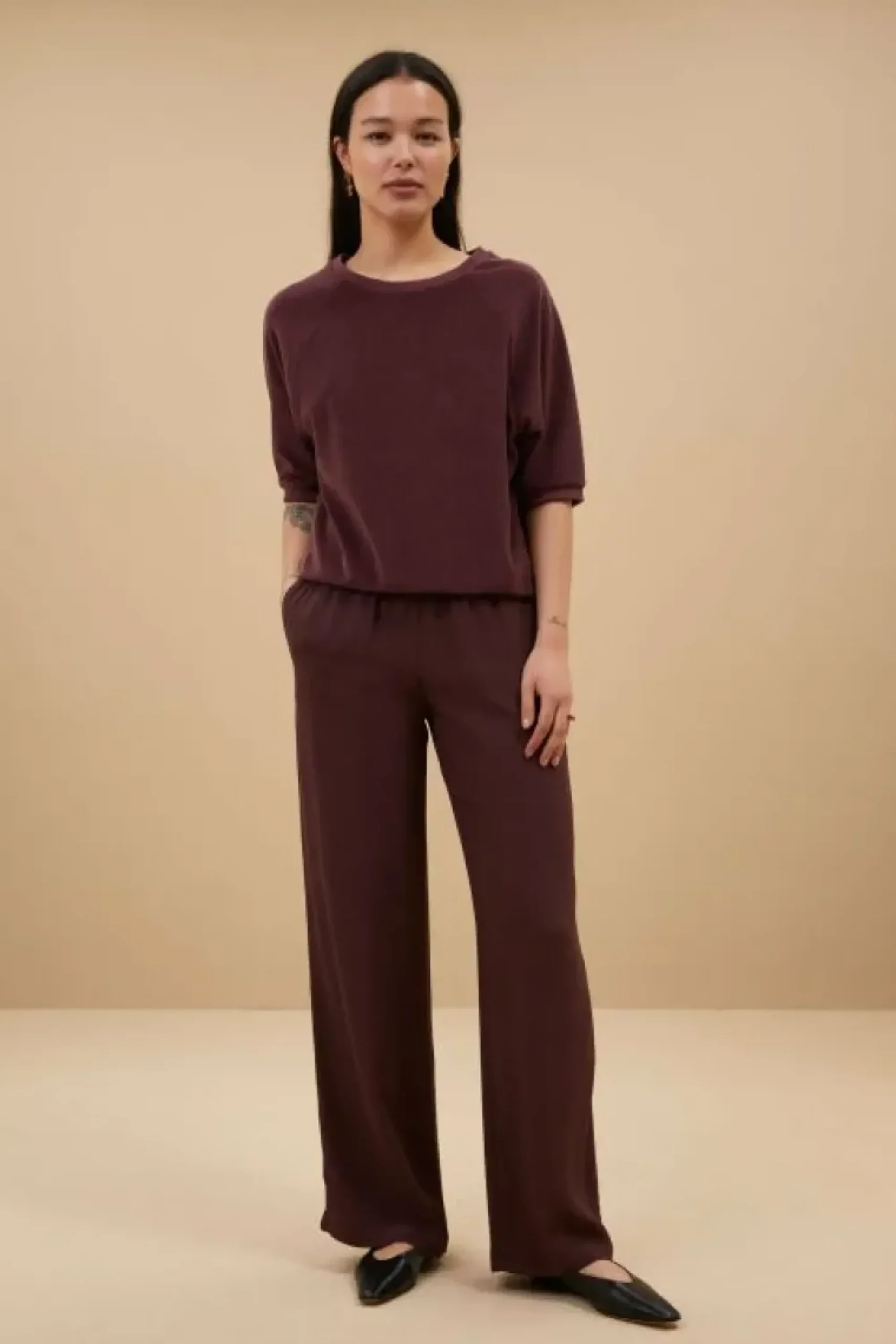 By bar Tops & Shirts*neva slub top | pecan