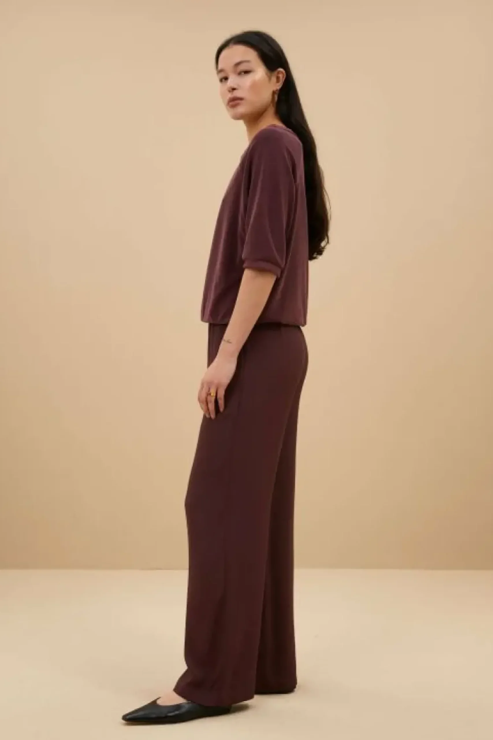 By bar Tops & Shirts*neva slub top | pecan