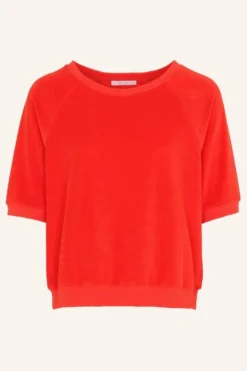 By bar Tops & Shirts*neva slub top | poppy red