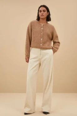 By bar Broeken*odin cord pants | sand shell