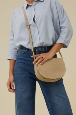 By bar Tassen*paris suede bag | sand