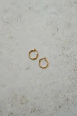 By bar Oorbellen|Sieraden*PD mila round earring | gold