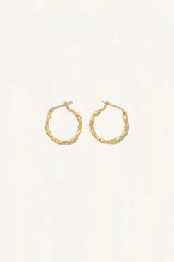 By bar Oorbellen|Sieraden*PD mila round earring large | gold