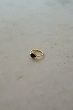 By bar Sieraden*PD MINIMAL RING | black