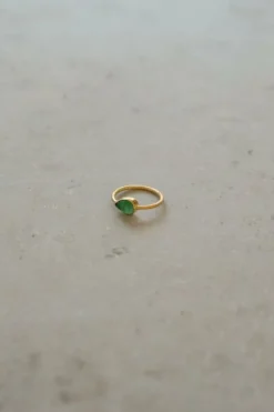 By bar Sieraden*PD MINIMAL RING | green