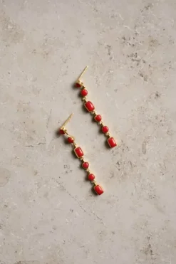 By bar Oorbellen*pd nolan earring | red