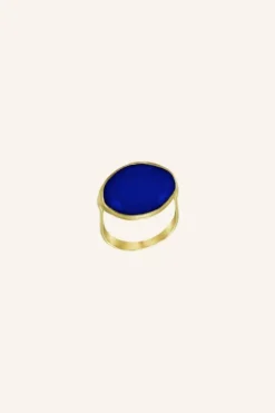 By bar Sieraden*PD OVAL RING | blue