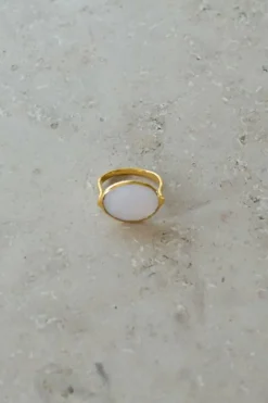 By bar Sieraden*PD OVAL RING | old pink