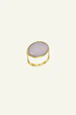 By bar Sieraden*PD OVAL RING | old pink