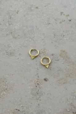 By bar Oorbellen|Sieraden*pd triangle | gold