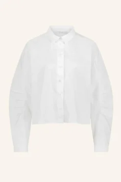 By bar Blouses*penny poplin blouse | white