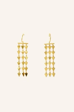 By bar Oorbellen|Sieraden*rainbow earring | gold