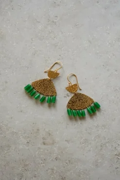 By bar Oorbellen|Sieraden*ravi earring | green