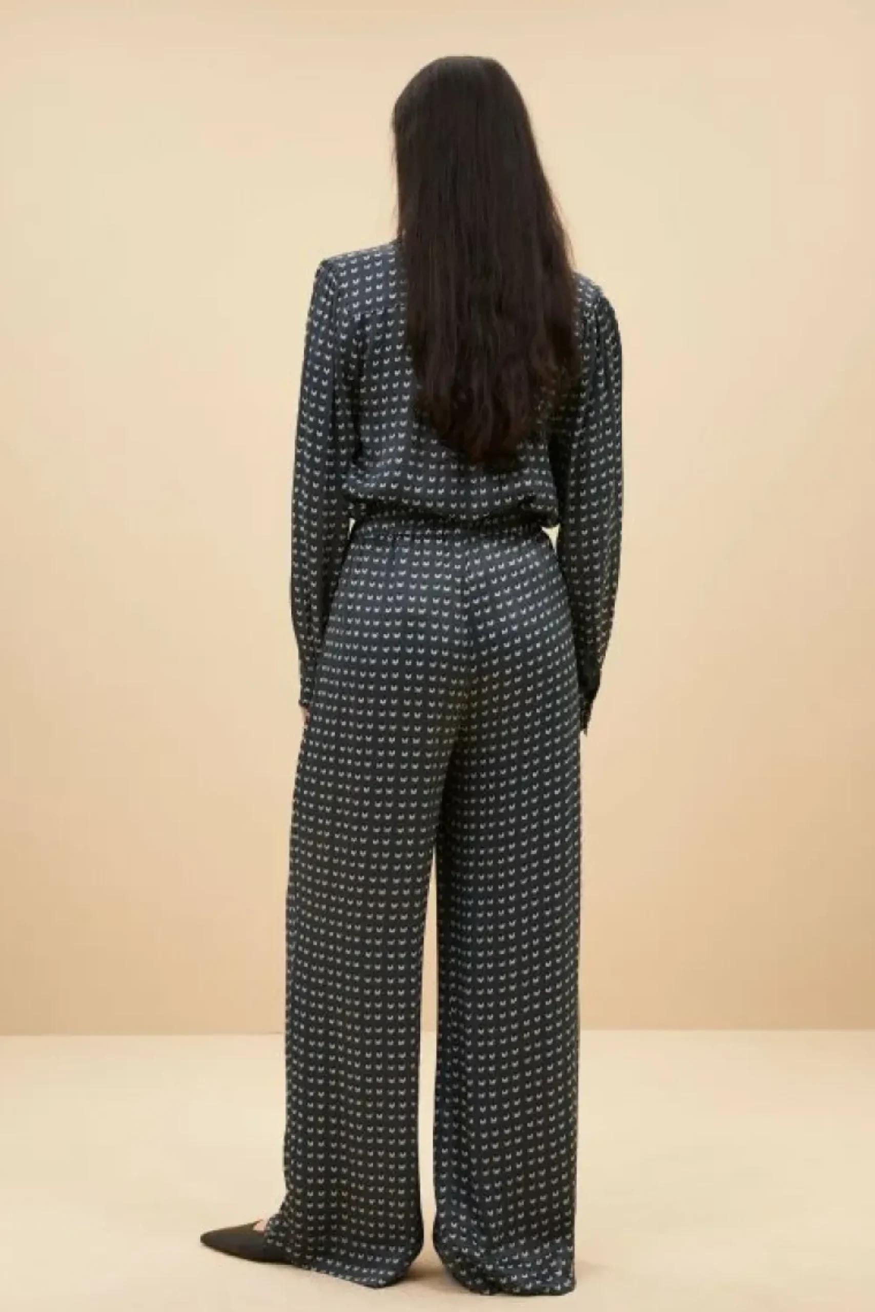 By bar Blouses*ribbe rastre blouse | rastre print