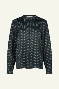 By bar Blouses*ribbe rastre blouse | rastre print