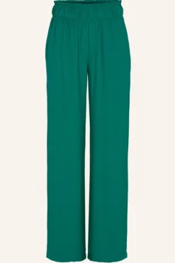 By bar Broeken*robyn satin stripe pant | evergreen