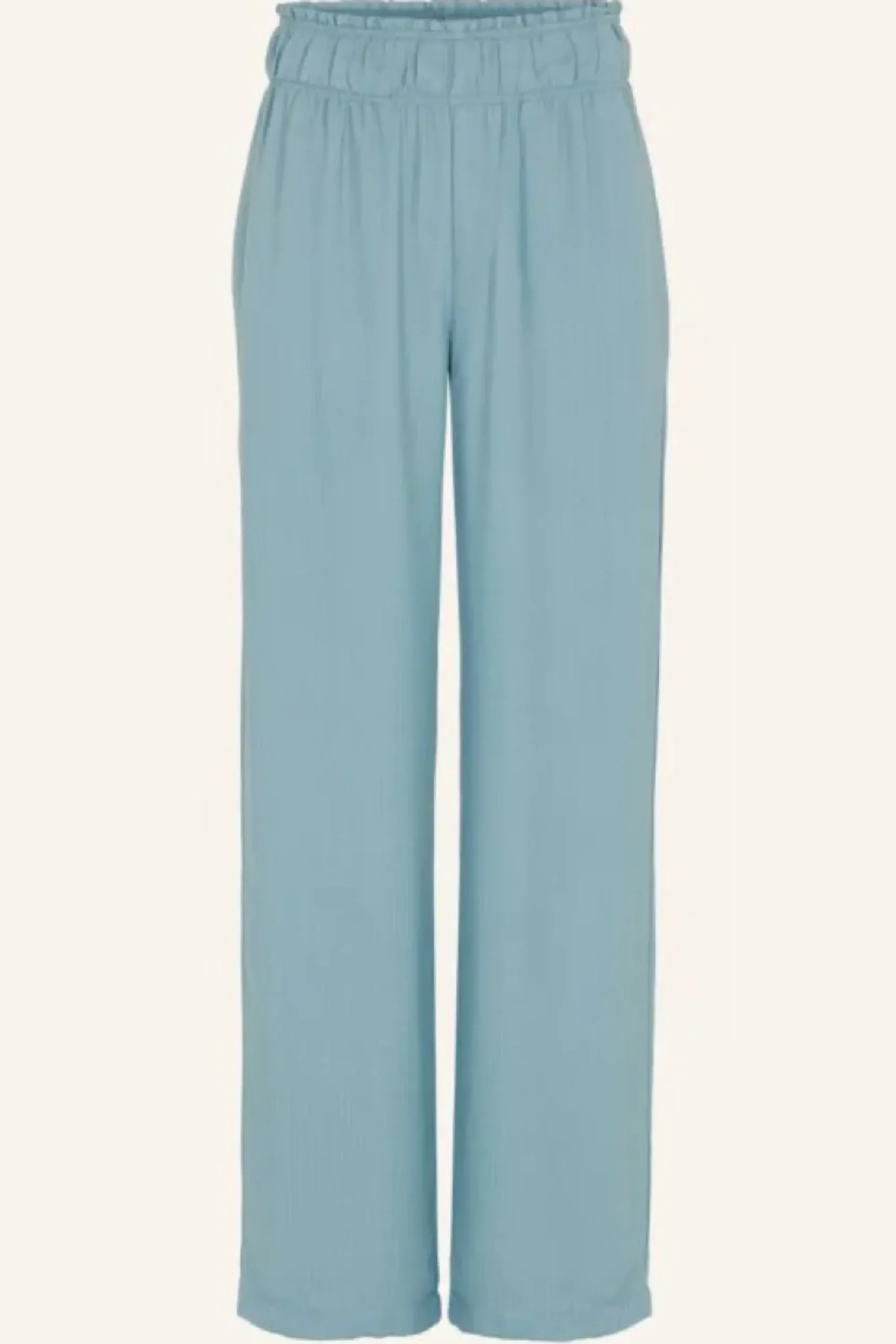 By bar Broeken*robyn satin stripe pant | ocean