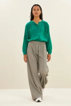 By bar Blouses*saar blouse | bright green