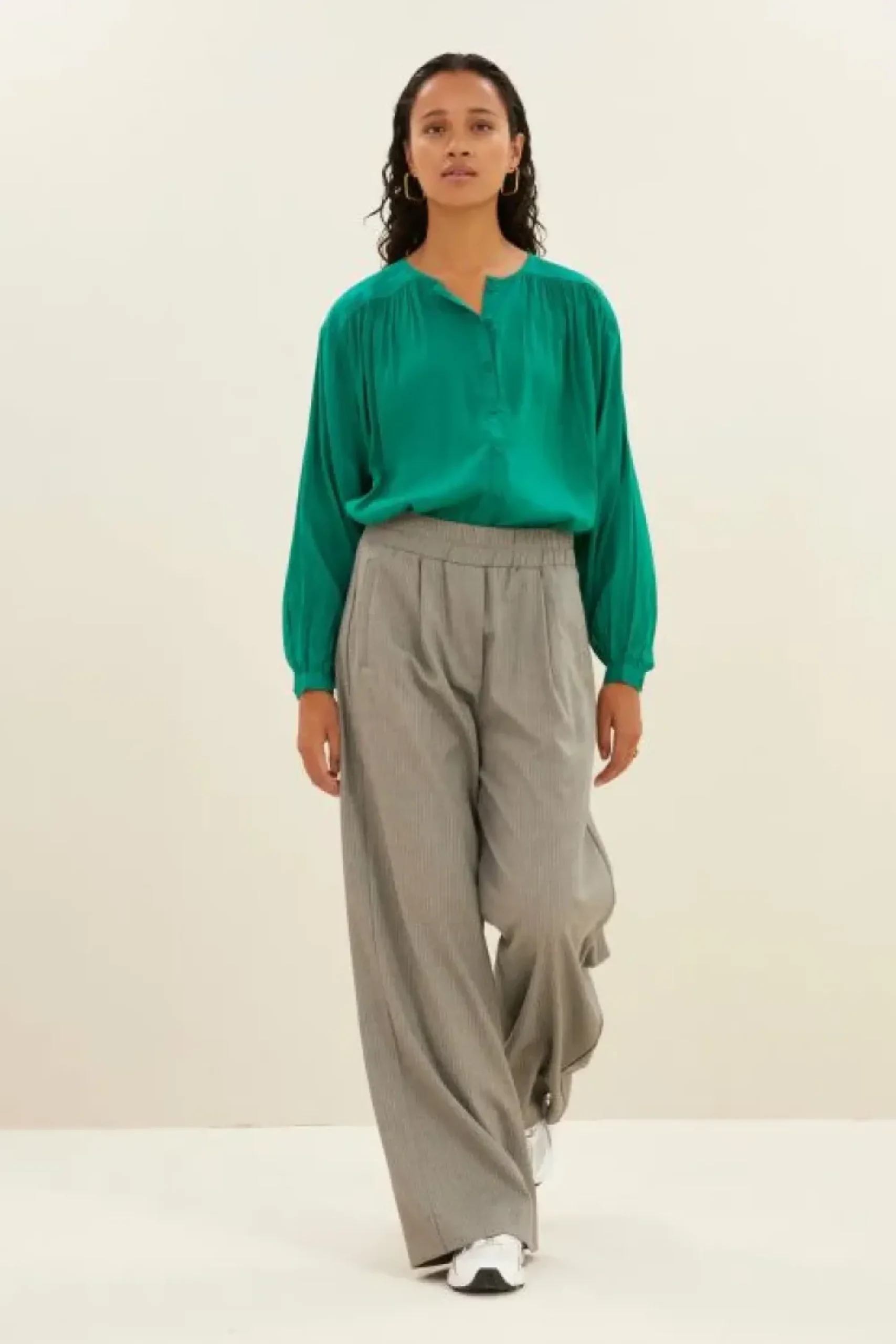 By bar Blouses*saar blouse | bright green