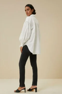 By bar Blouses*sarah poplin blouse | white