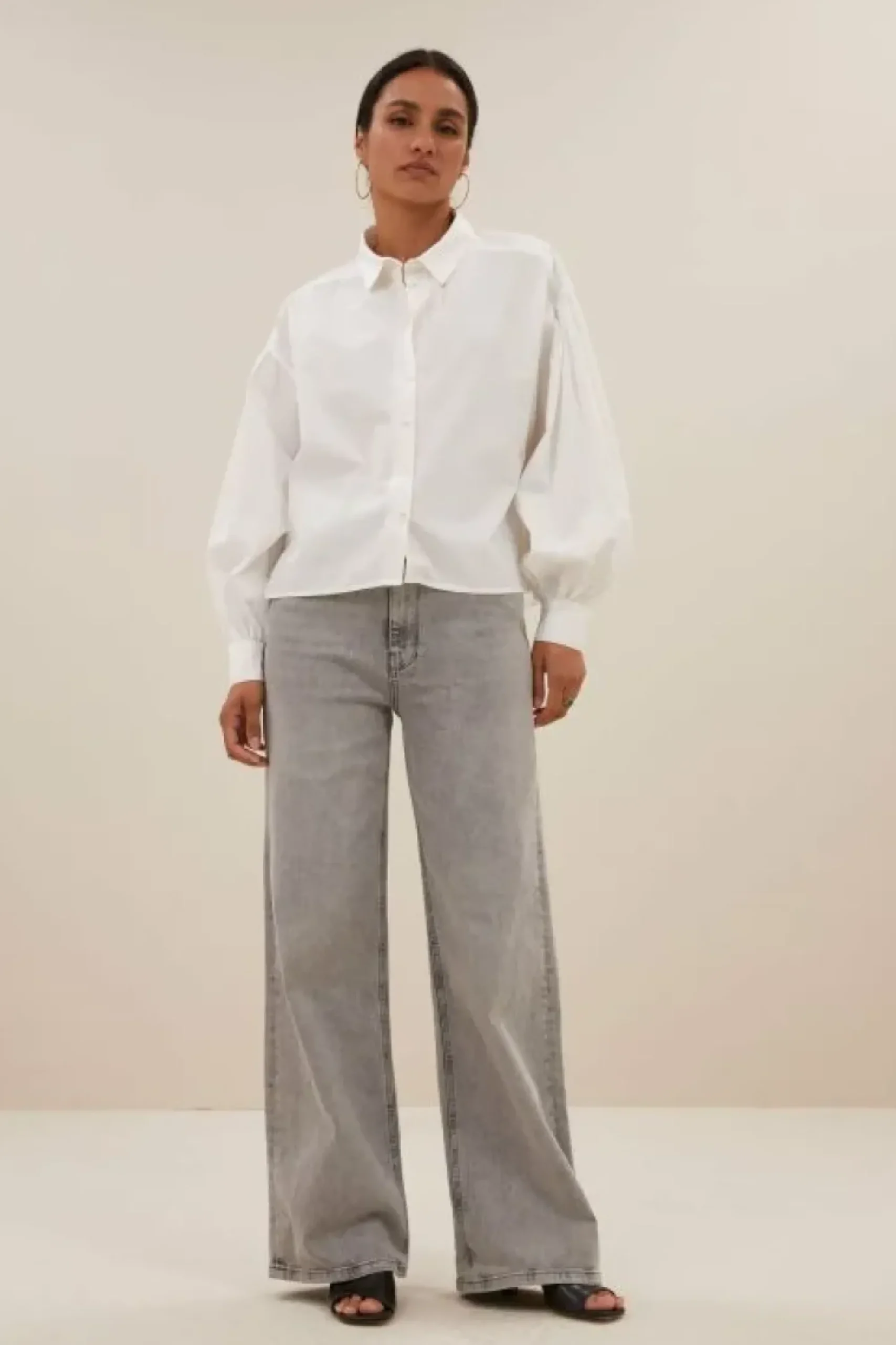 By bar Blouses*sarah short blouse | white