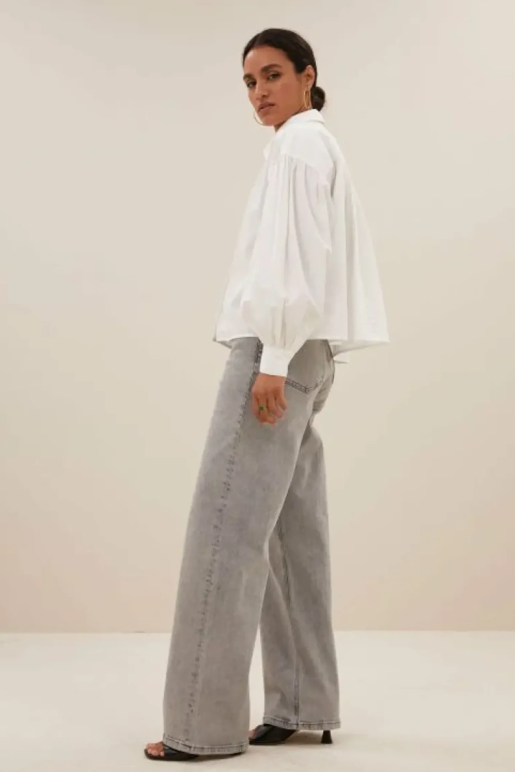 By bar Blouses*sarah short blouse | white