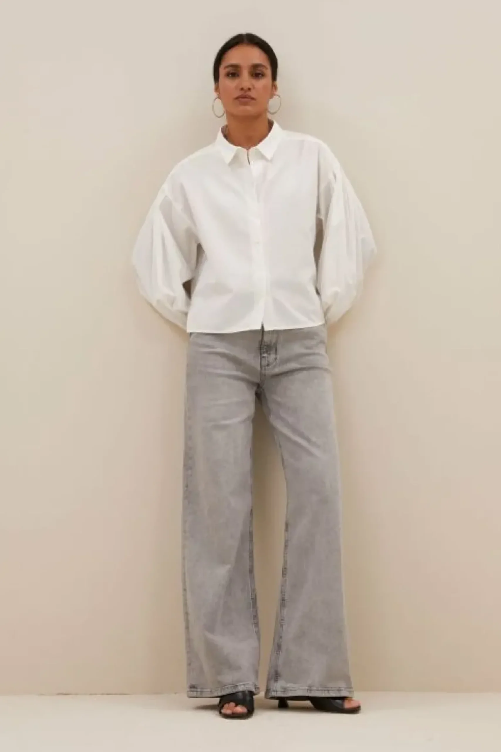 By bar Blouses*sarah short blouse | white