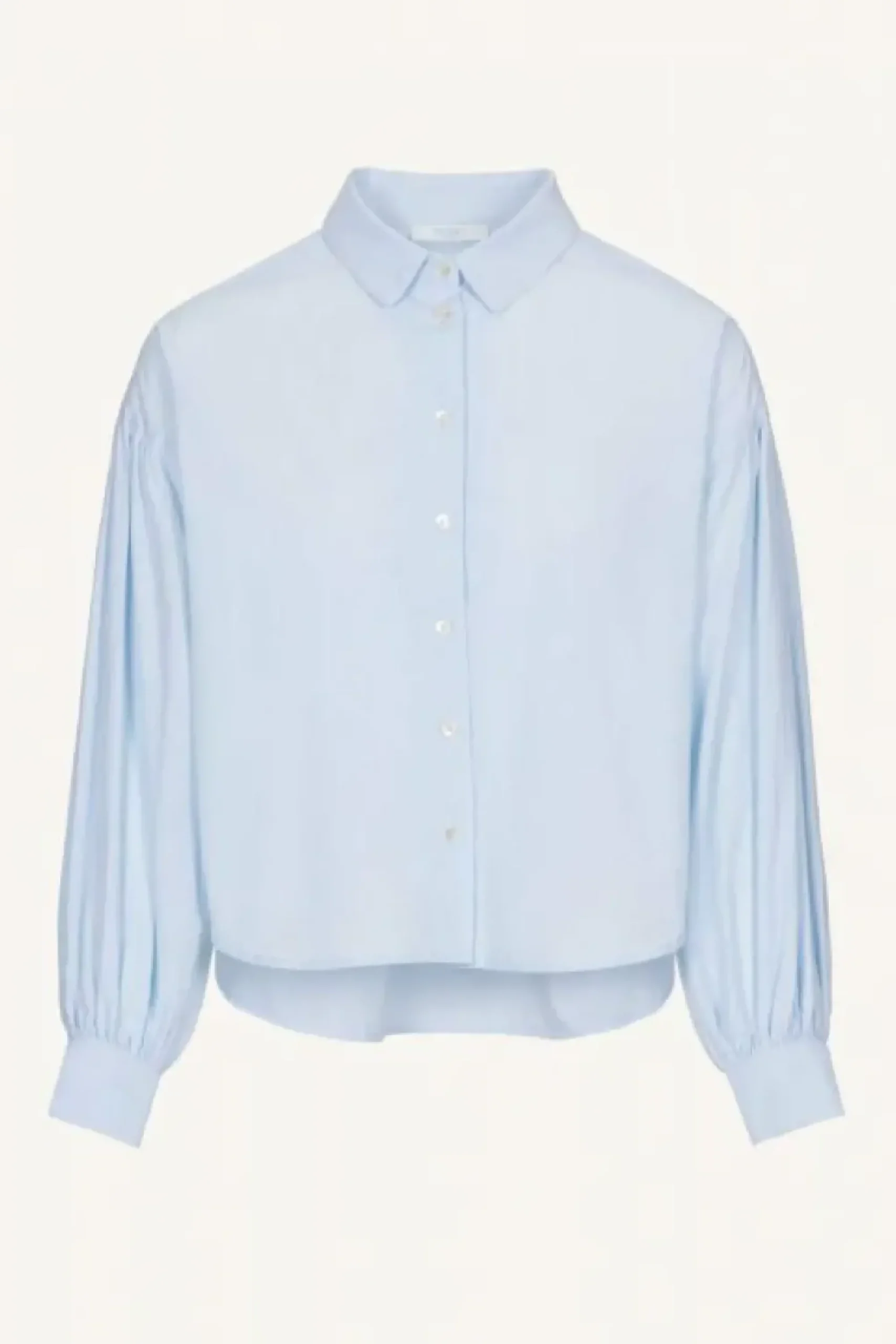 By bar Blouses*sarah short chambray blouse | light blue