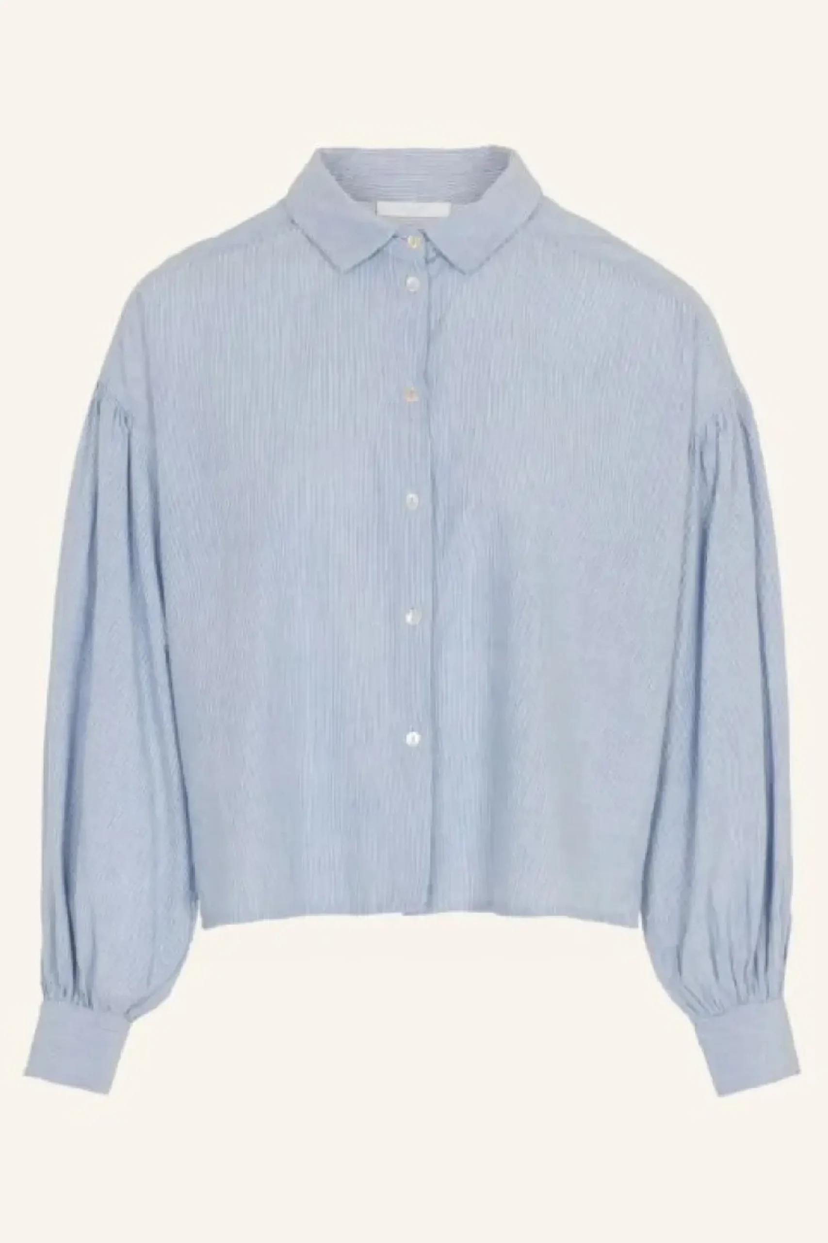 By bar Blouses*sarah short pin stripe blouse | indi grey