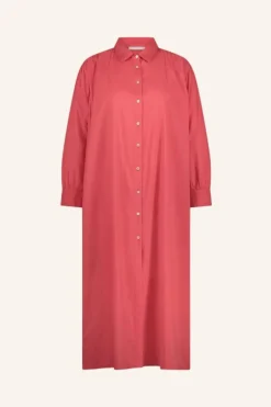 By bar Jurken*shirt dress | poppy red