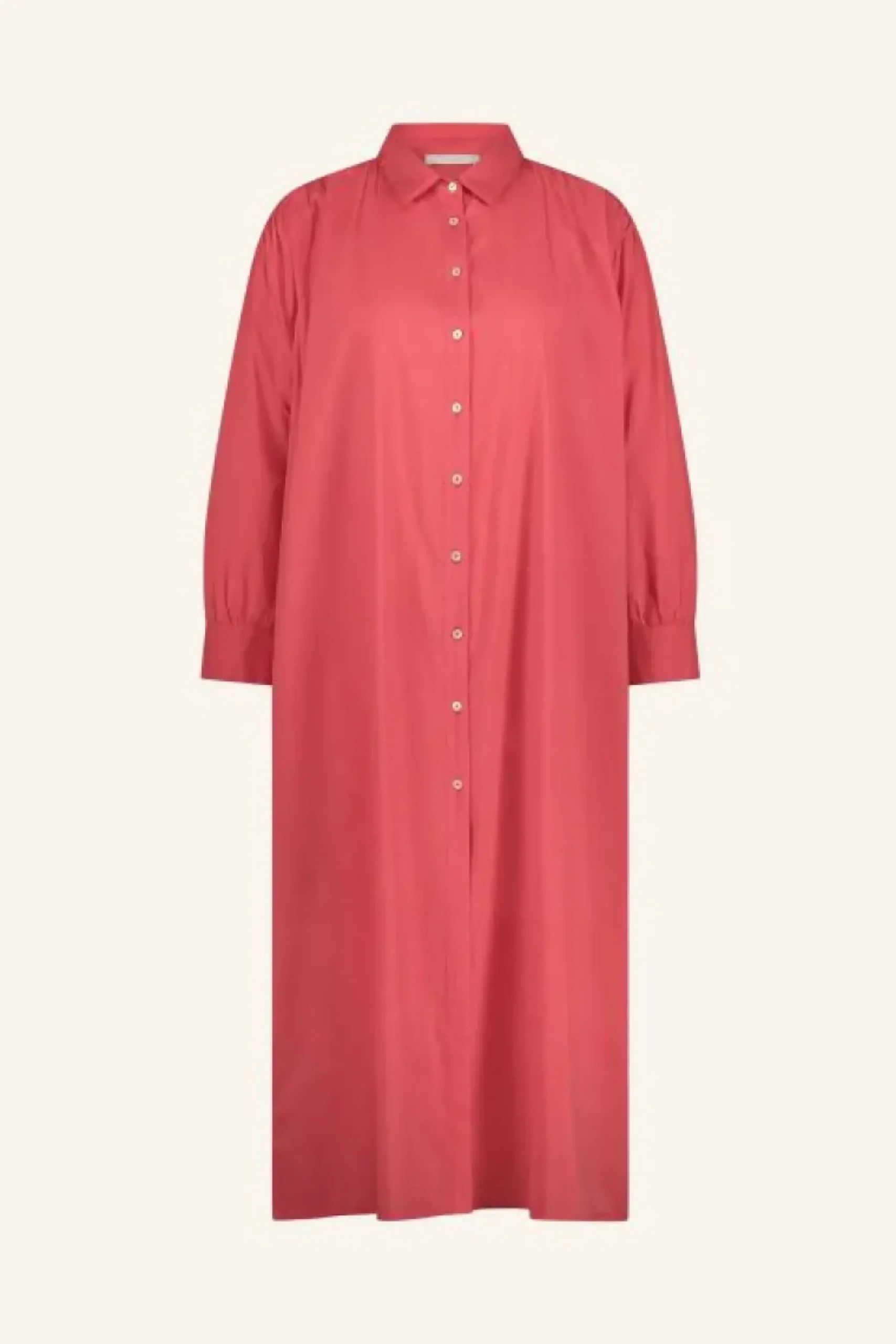 By bar Jurken*shirt dress | poppy red