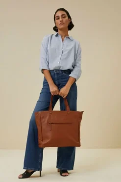 By bar Tassen*shopper bag | cognac