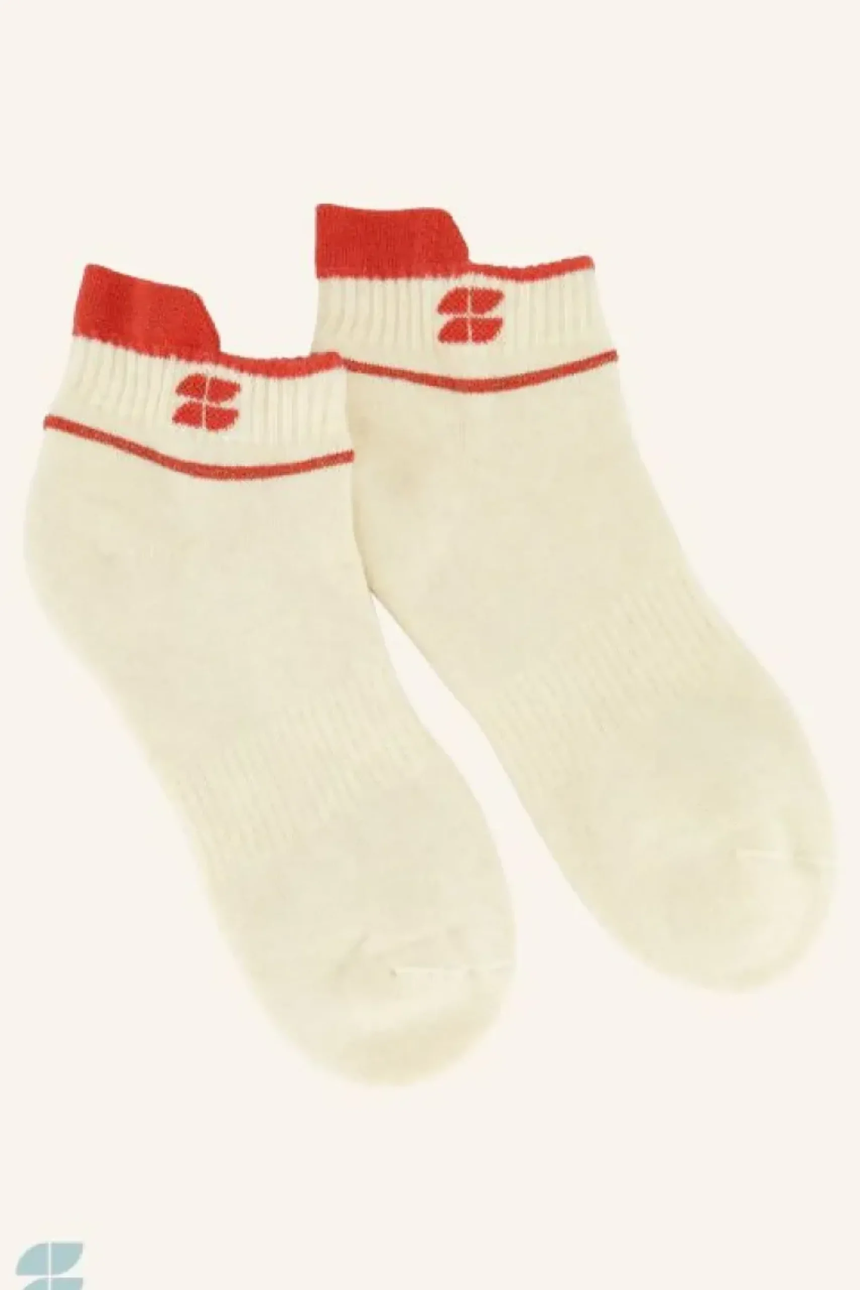 By bar Sokken*short logo socks | poppy red