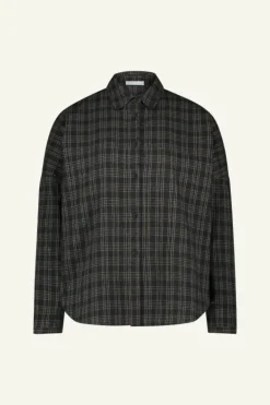 By bar Blouses*small check blouse | caramel