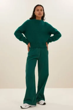 By bar Truien*sonny bulky pullover | peacock green