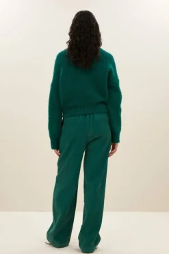 By bar Truien*sonny bulky pullover | peacock green