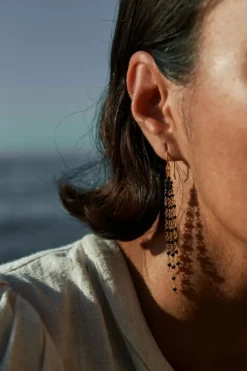 By bar Oorbellen|Sieraden*sterre earring | black