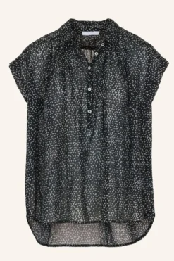 By bar Blouses*stevie paper blouse | paper print