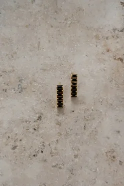 By bar Oorbellen*strass earring | black