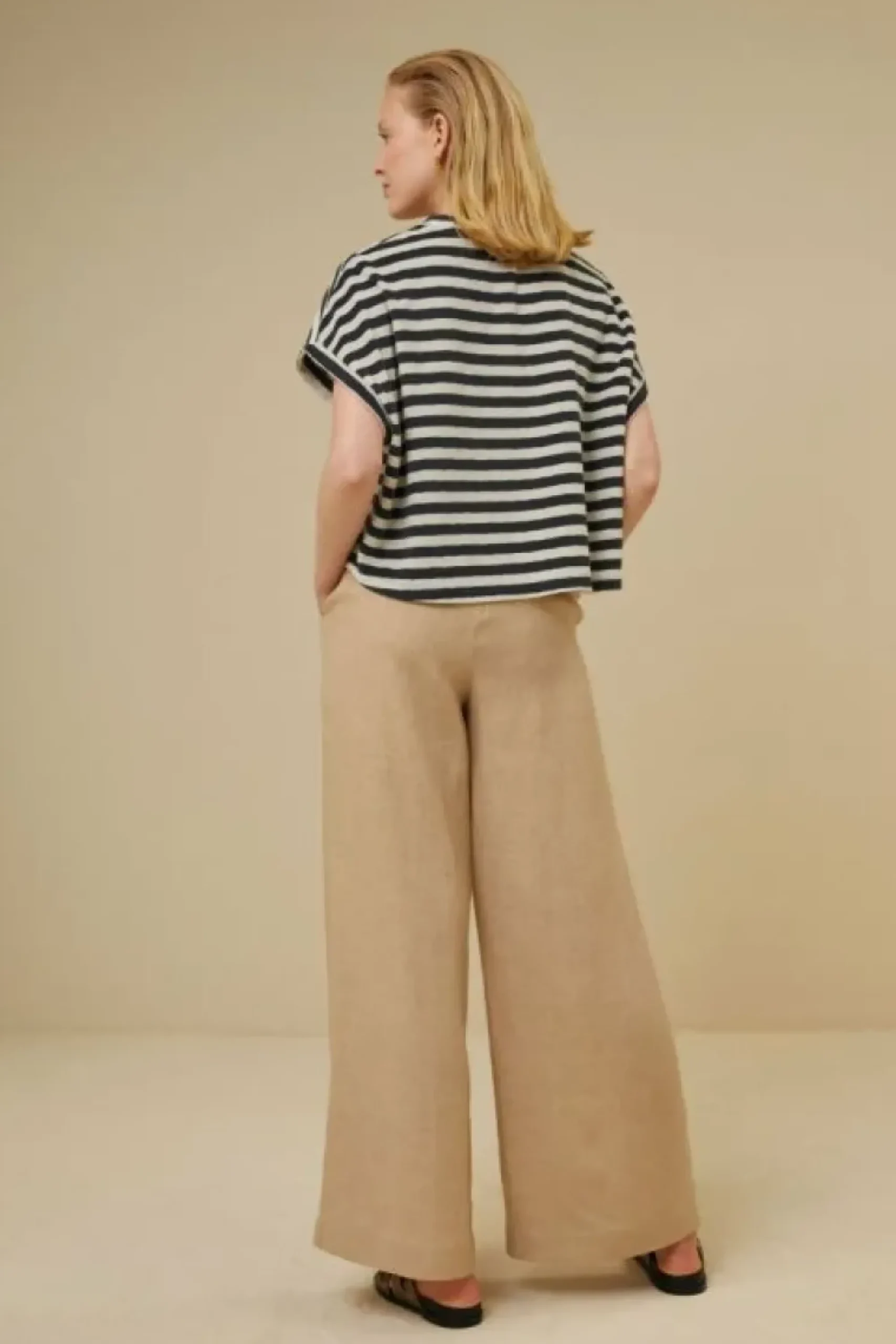 By bar Tops & Shirts*tammie slub stripe top | jet black