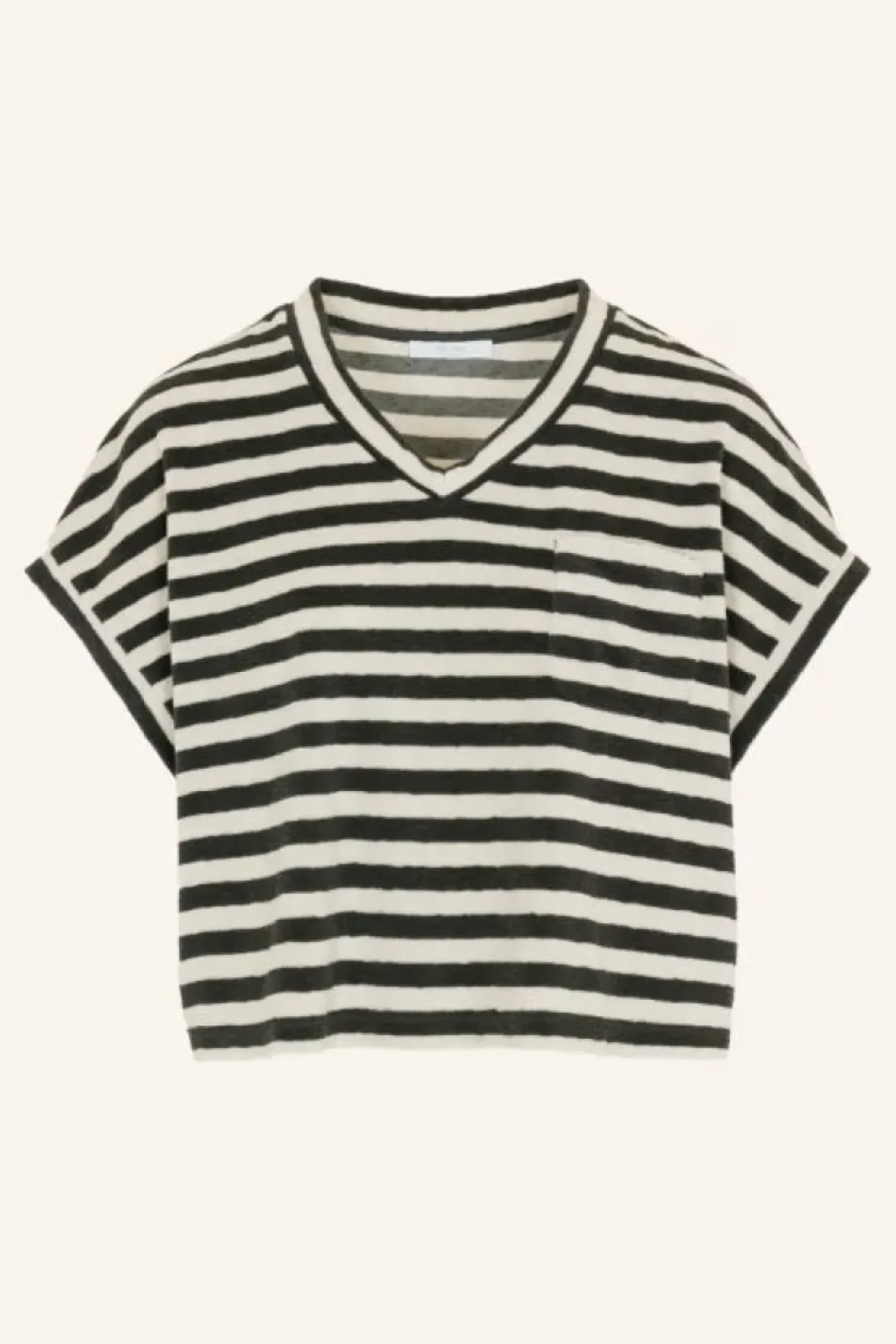 By bar Tops & Shirts*tammie slub stripe top | jet black