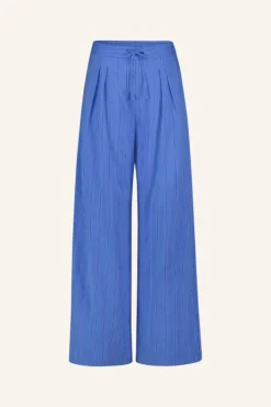 By bar Broeken*uma stripe pants | vivid blue stripe