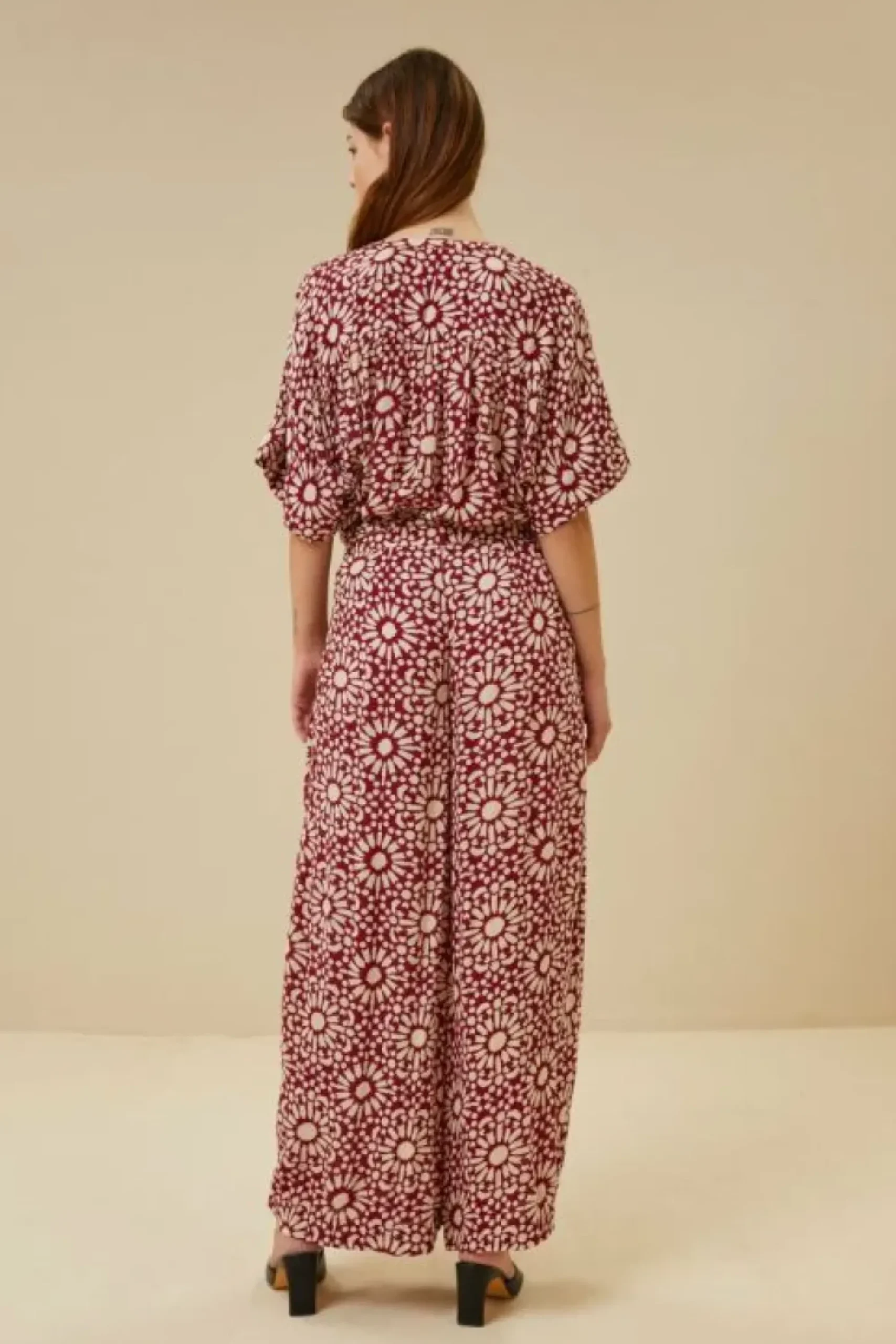 By bar Broeken*wanda sunflower pant | sunflower print